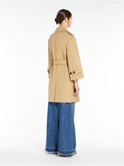 Trench doppiopetto in gabardina idrorepellente WEEK END Max Mara | ELODIA2515021031600009